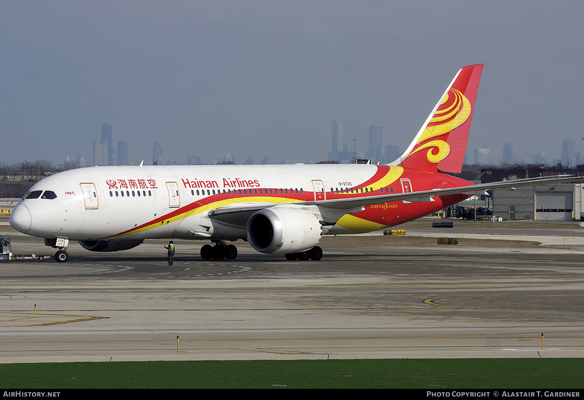 Aircraft Photo of B-2739 | Boeing 787-8 Dreamliner | Hainan Airlines | AirHistory.net #529760