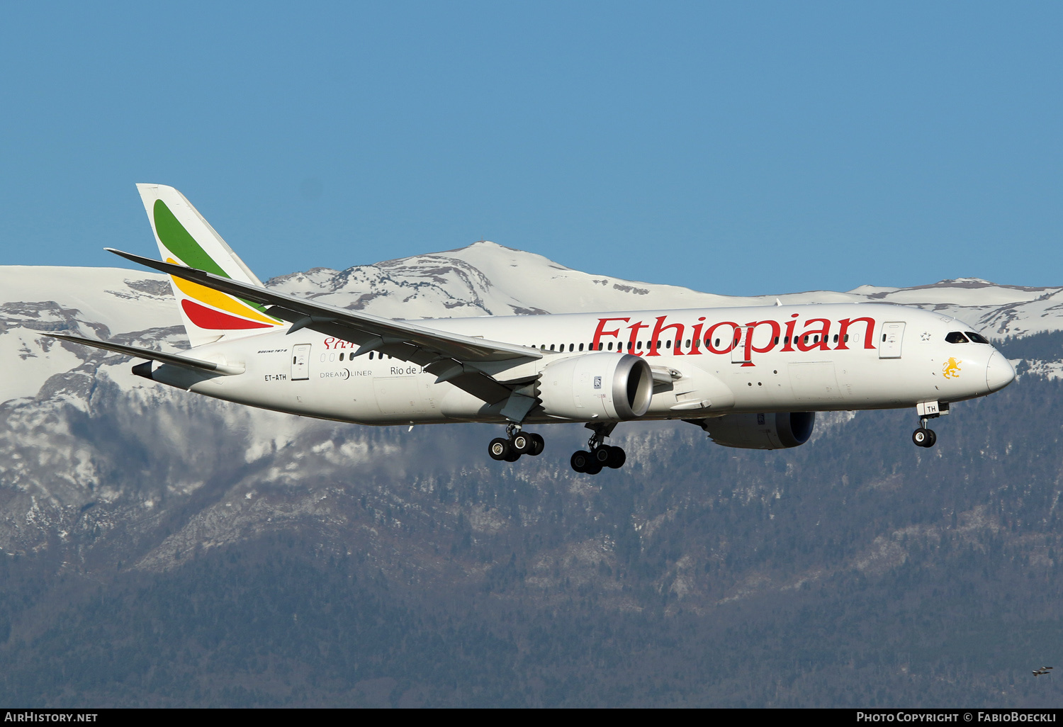 Aircraft Photo of ET-ATH | Boeing 787-8 Dreamliner | Ethiopian Airlines | AirHistory.net #529781
