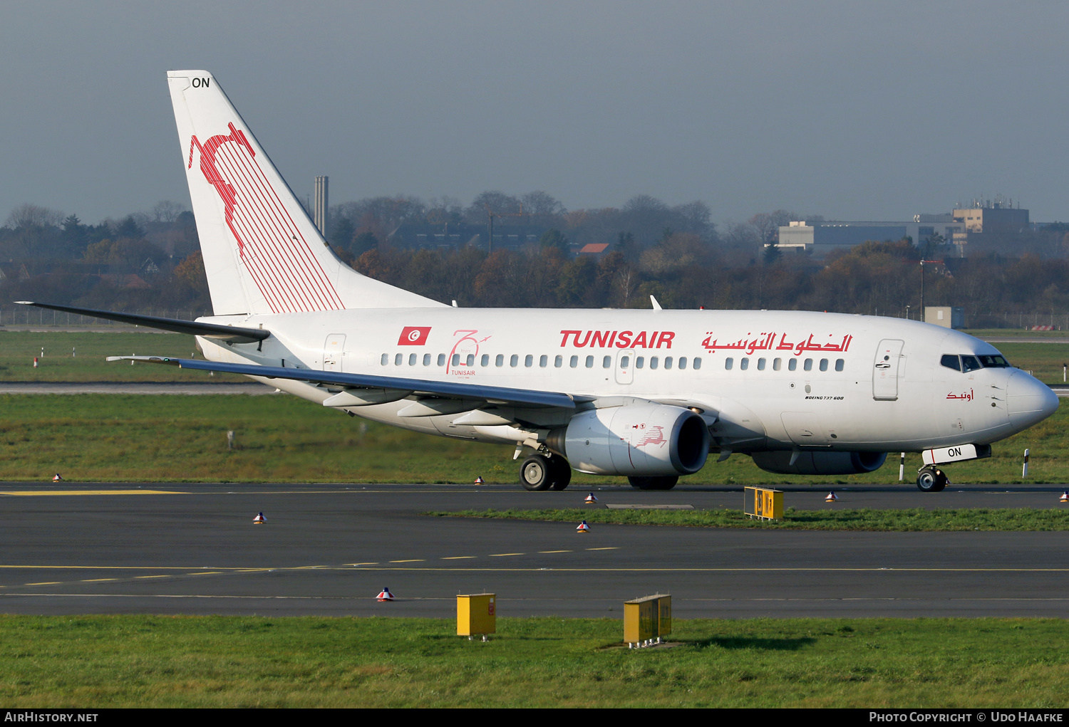 Aircraft Photo of TS-ION | Boeing 737-6H3 | Tunisair | AirHistory.net #529817