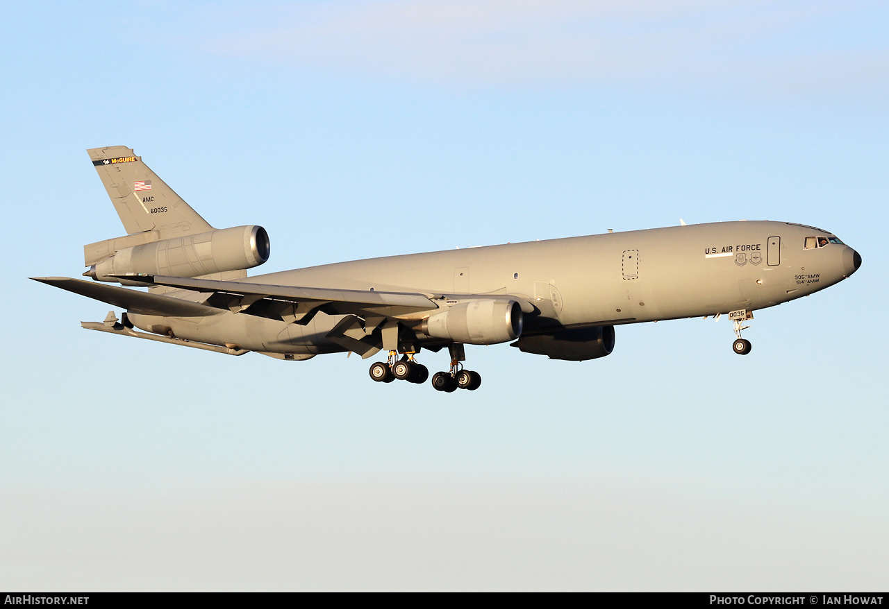 Aircraft Photo of 86-0035 / 60035 | McDonnell Douglas KC-10A Extender (DC-10-30CF) | USA - Air Force | AirHistory.net #529852
