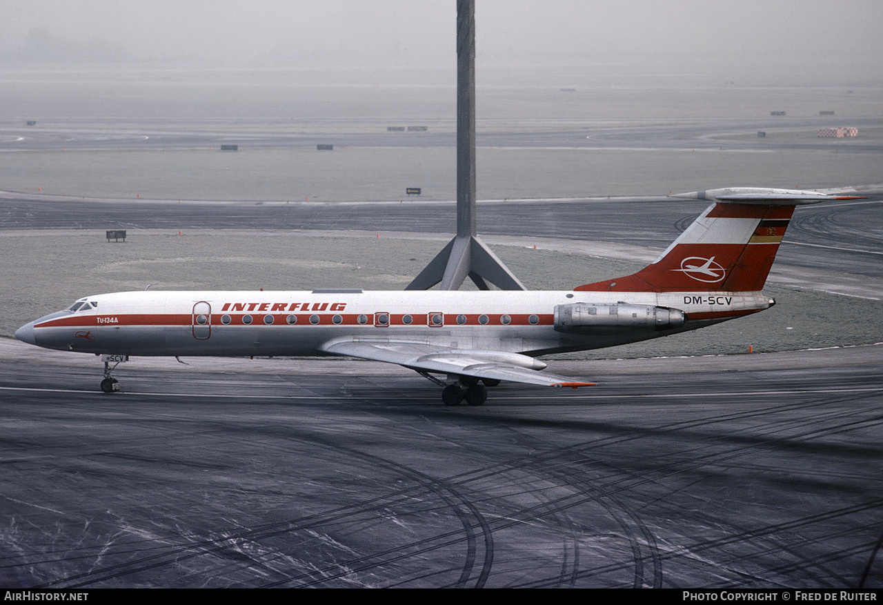 Aircraft Photo of DM-SCV | Tupolev Tu-134A | Interflug | AirHistory.net #529896