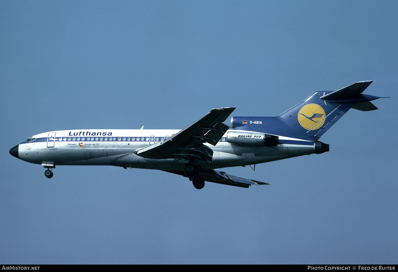 Aircraft Photo of D-ABIA | Boeing 727-30C | Lufthansa | AirHistory.net #529912