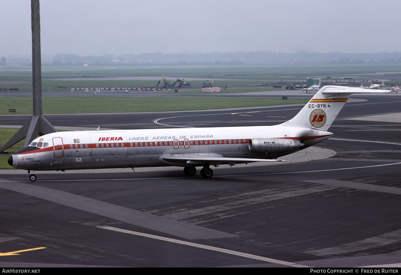 Aircraft Photo of EC-BYN | McDonnell Douglas DC-9-33RC | Iberia | AirHistory.net #529914