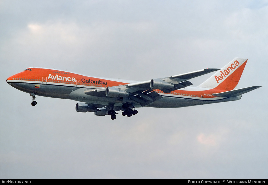 Aircraft Photo of HK-2300 | Boeing 747-259B(SF) | Avianca | AirHistory.net #529954