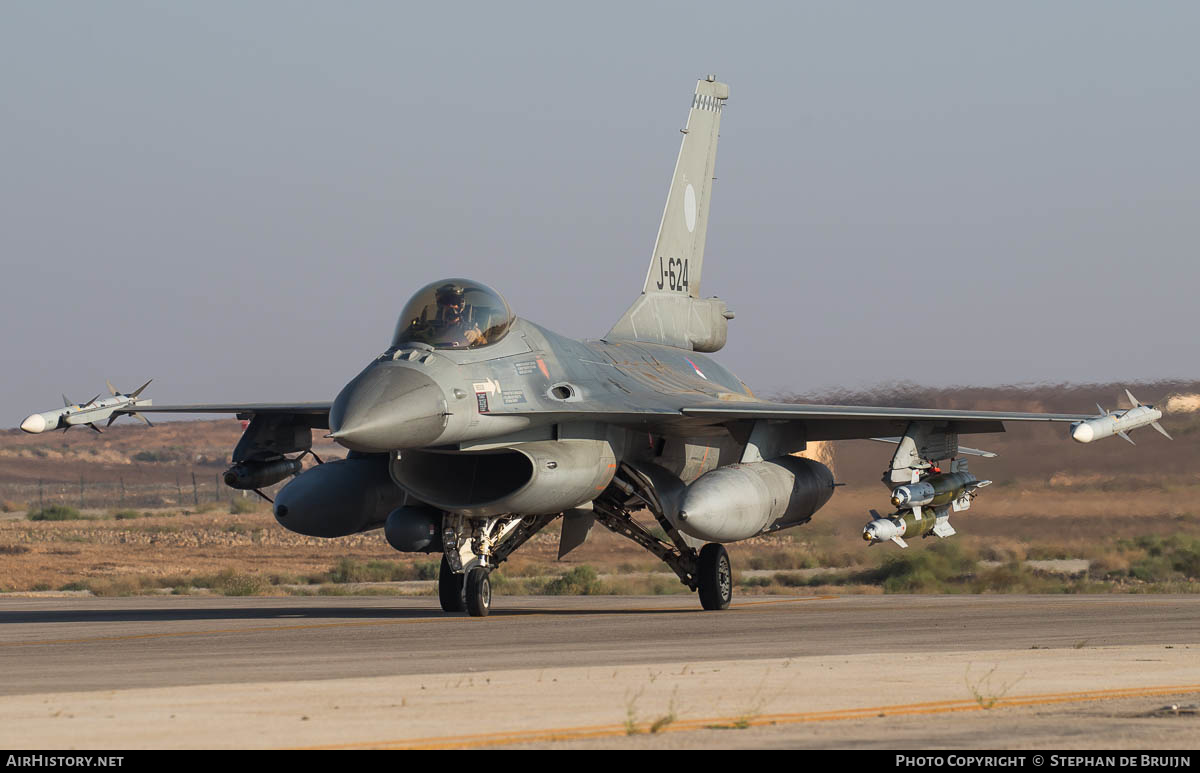 Aircraft Photo of J-624 | General Dynamics F-16AM Fighting Falcon | Netherlands - Air Force | AirHistory.net #529956