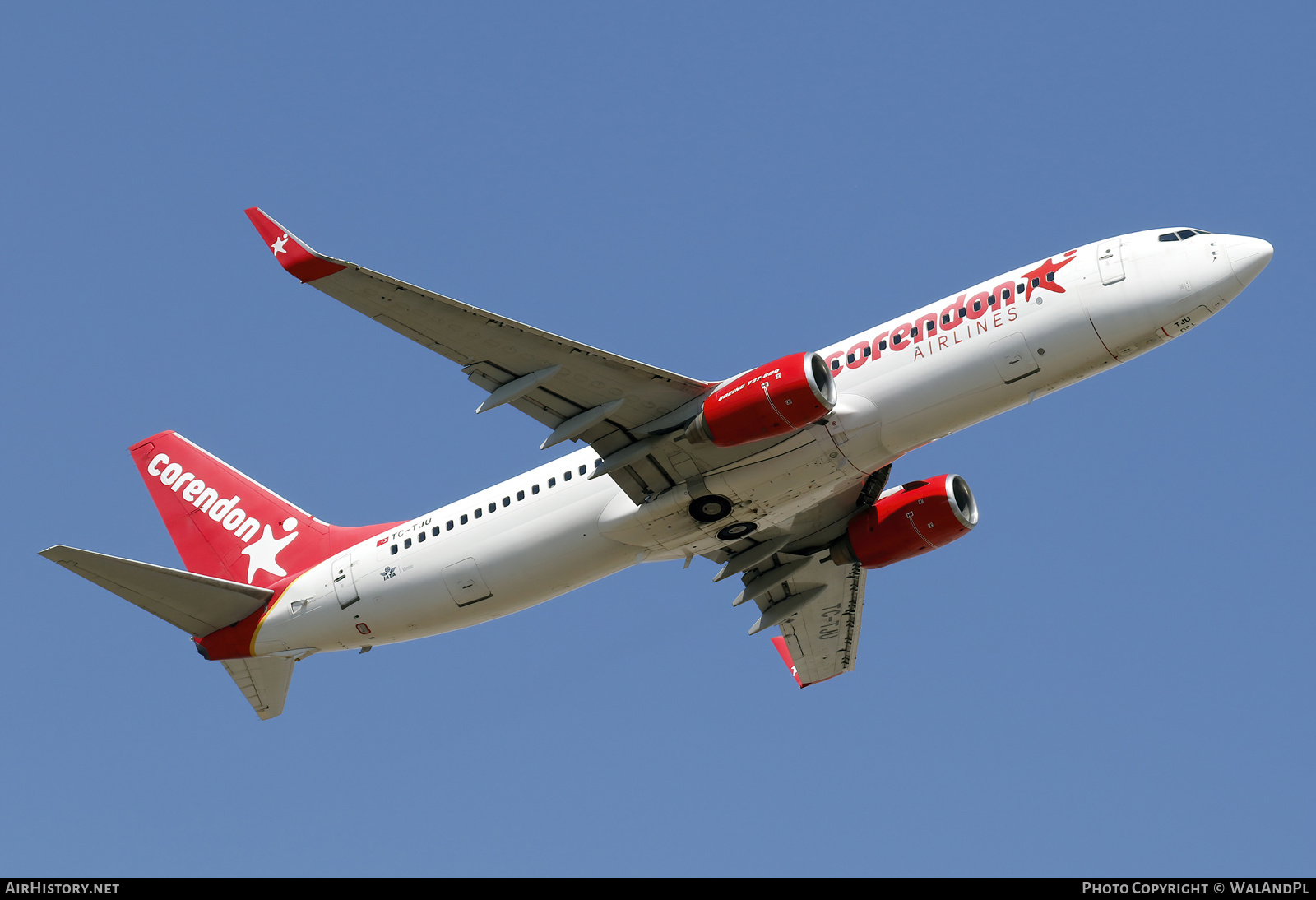 Aircraft Photo of TC-TJU | Boeing 737-8HX | Corendon Airlines | AirHistory.net #529972