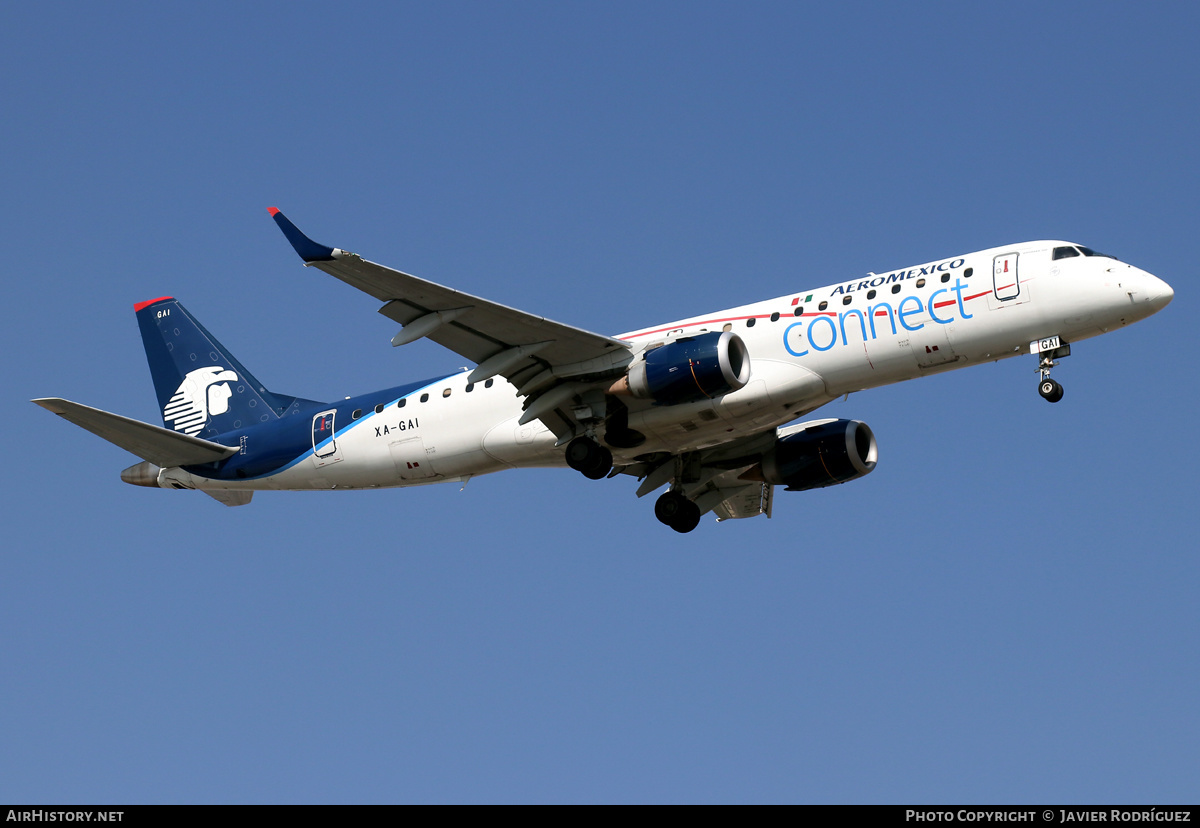 Aircraft Photo of XA-GAI | Embraer 190LR (ERJ-190-100LR) | AeroMéxico Connect | AirHistory.net #529987