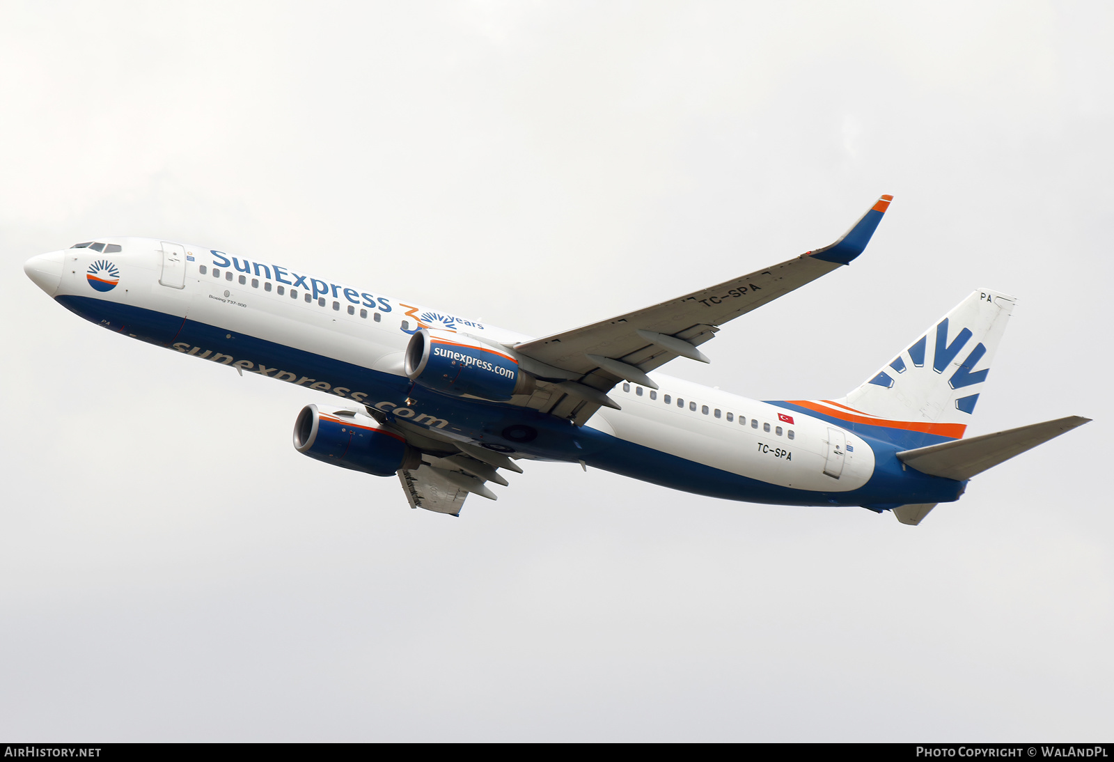 Aircraft Photo of TC-SPA | Boeing 737-8HX | SunExpress | AirHistory.net #530037