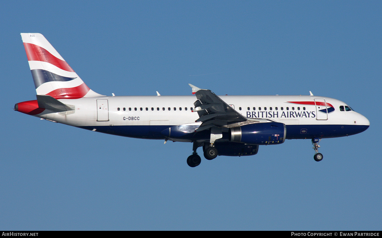Aircraft Photo of G-DBCC | Airbus A319-131 | British Airways | AirHistory.net #530106
