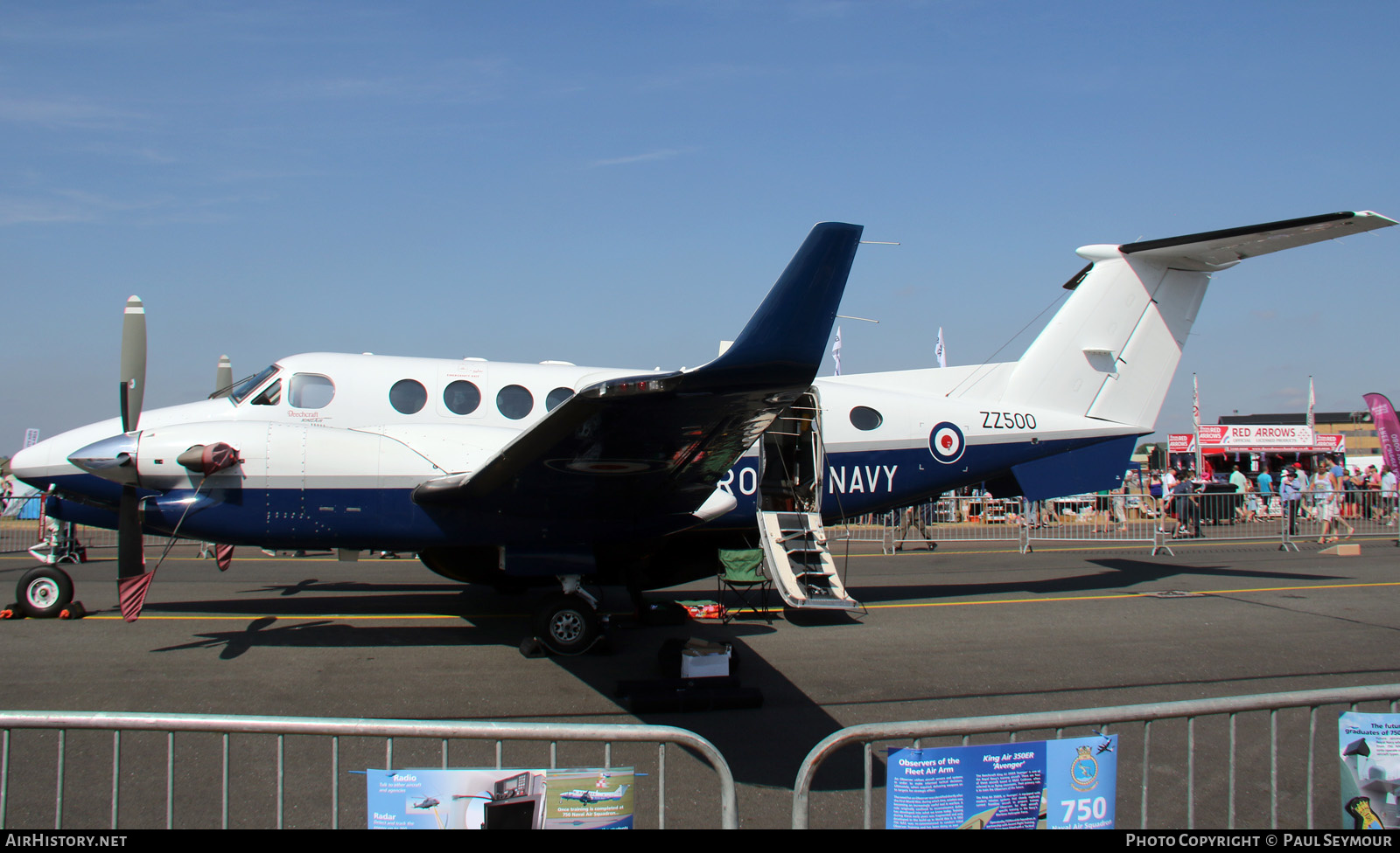 Aircraft Photo of ZZ500 | Hawker Beechcraft 350CER Avenger T1 (300C) | UK - Navy | AirHistory.net #530134