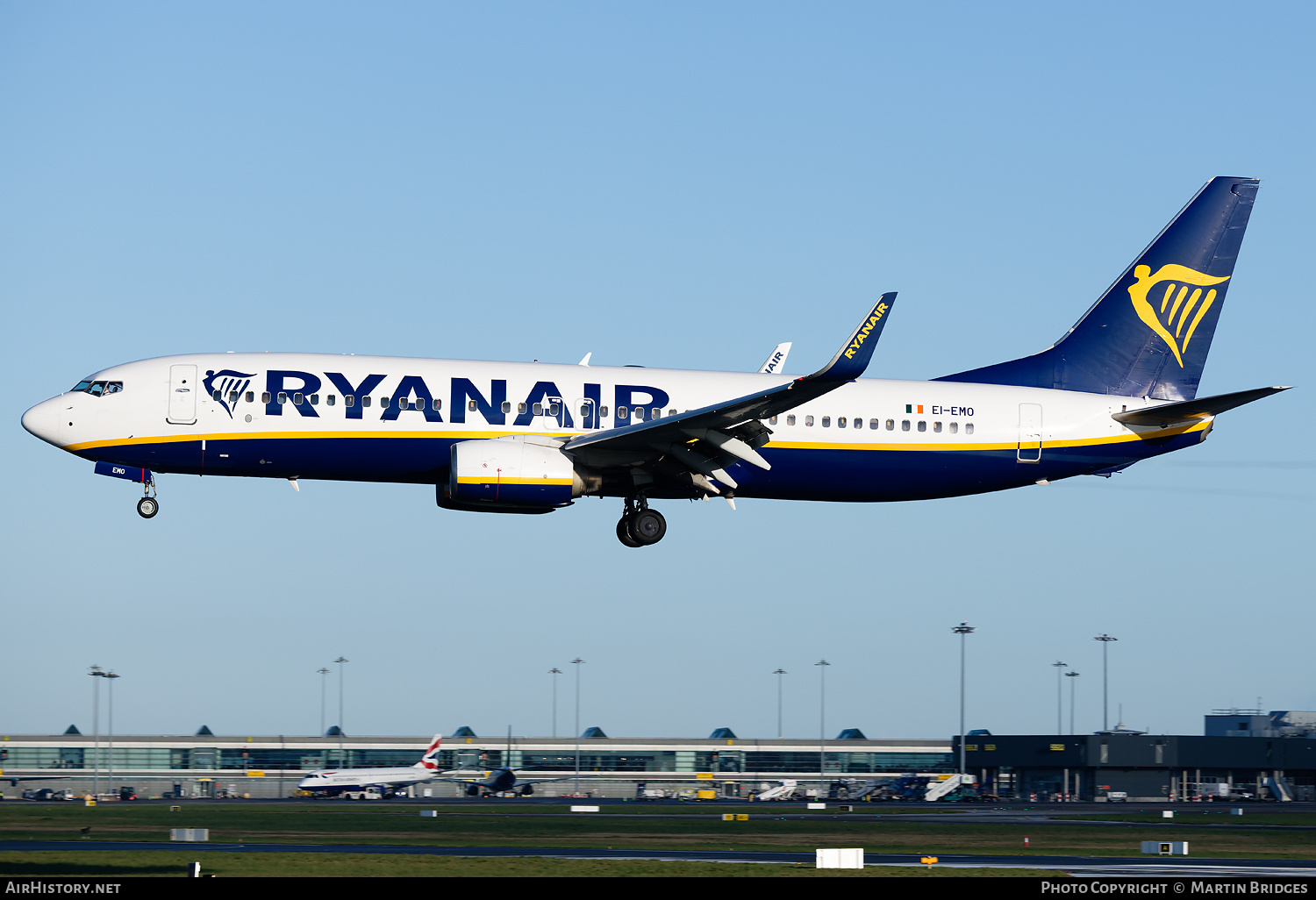 Aircraft Photo of EI-EMO | Boeing 737-8AS | Ryanair | AirHistory.net #530151