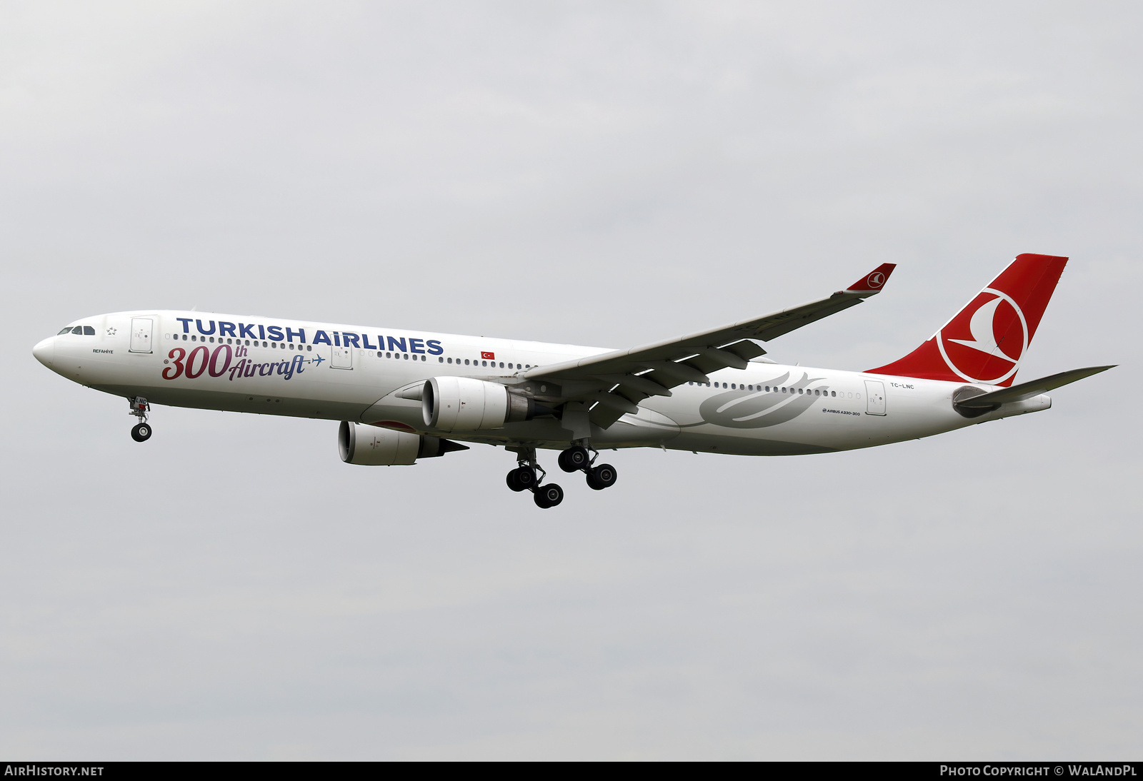 Aircraft Photo of TC-LNC | Airbus A330-303 | Turkish Airlines | AirHistory.net #530153