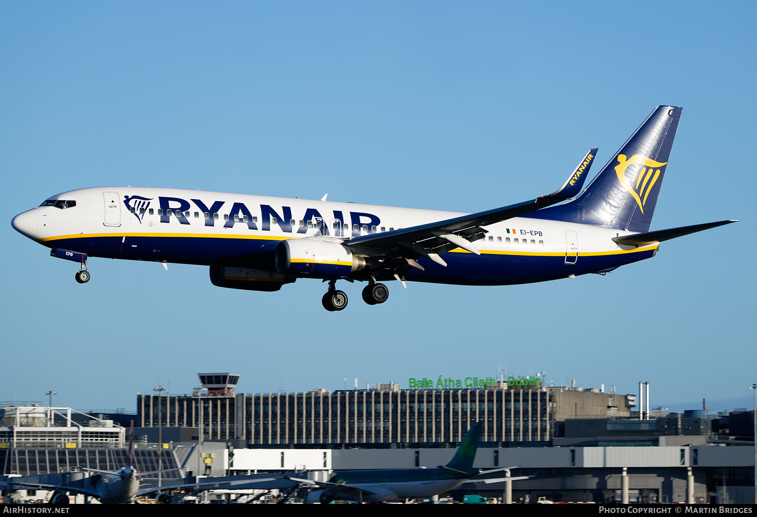 Aircraft Photo of EI-EPB | Boeing 737-8AS | Ryanair | AirHistory.net #530158