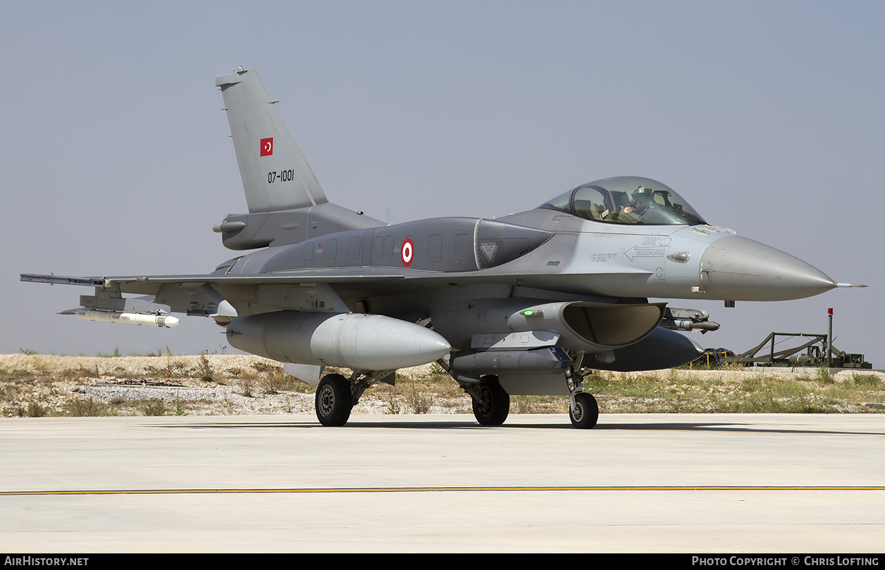 Aircraft Photo of 07-1001 | Lockheed Martin F-16C Fighting Falcon | Turkey - Air Force | AirHistory.net #530175