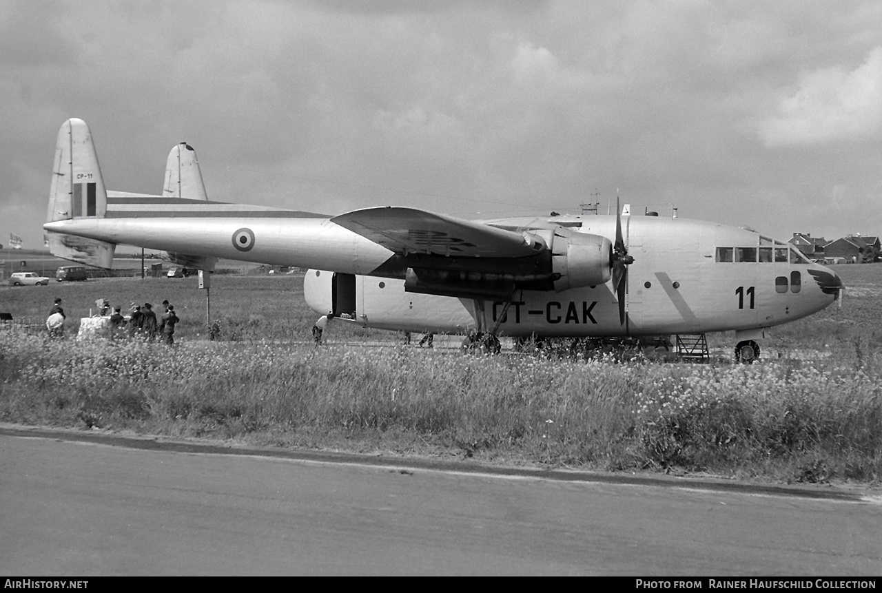 Aircraft Photo of CP-11 | Fairchild C-119F Flying Boxcar | Belgium - Air Force | AirHistory.net #530178