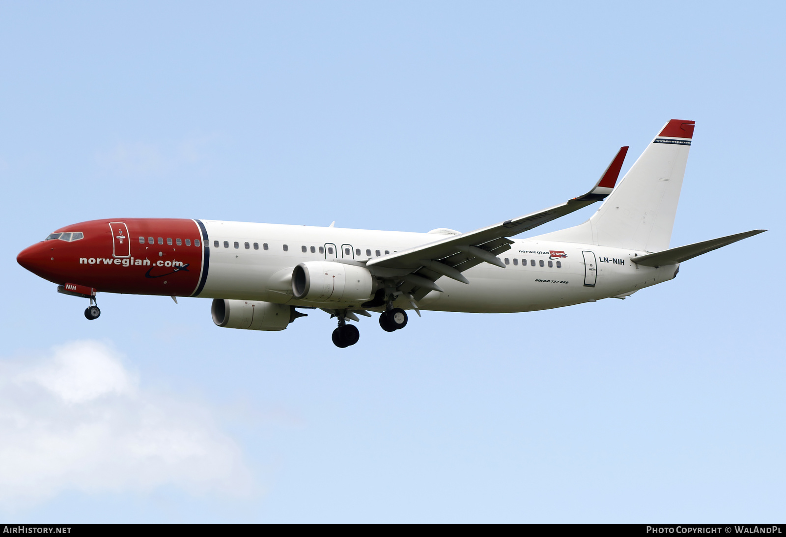 Aircraft Photo of LN-NIH | Boeing 737-8JP | Norwegian | AirHistory.net #530181