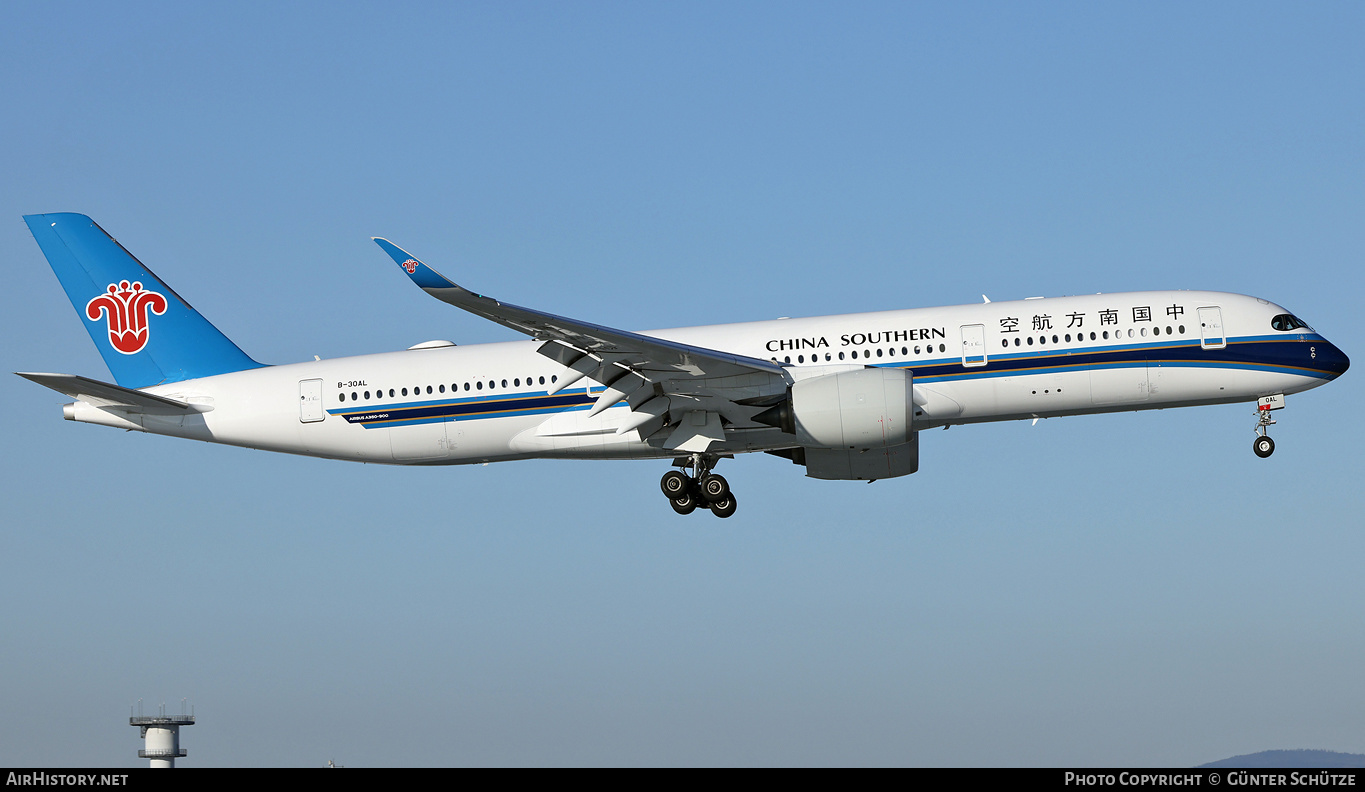 Aircraft Photo of B-30AL | Airbus A350-941 | China Southern Airlines | AirHistory.net #530196