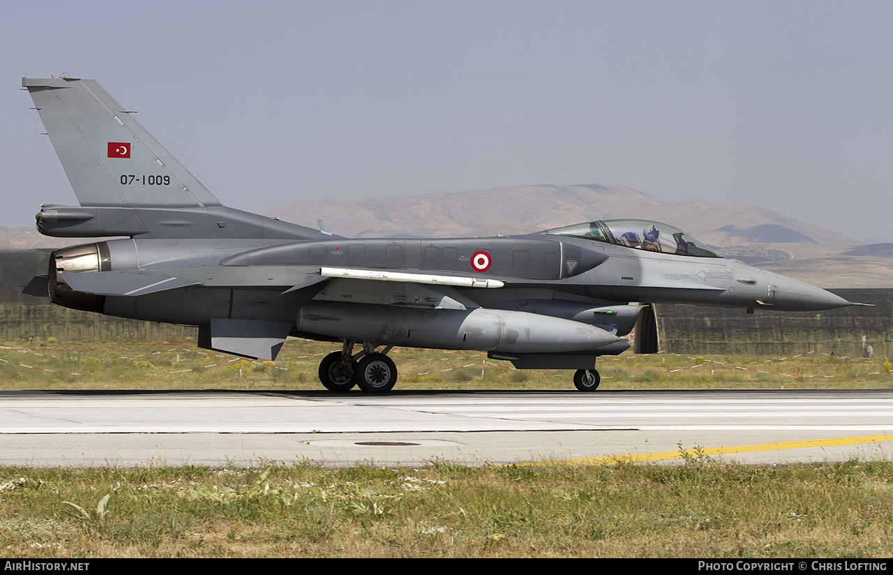 Aircraft Photo of 07-1009 | Lockheed Martin F-16CJ Fighting Falcon | Turkey - Air Force | AirHistory.net #530197