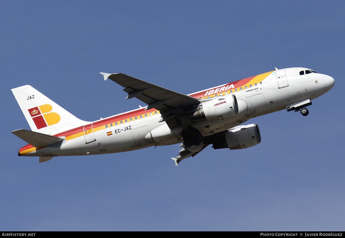 Aircraft Photo of EC-JAZ | Airbus A319-111 | Iberia | AirHistory.net #530202