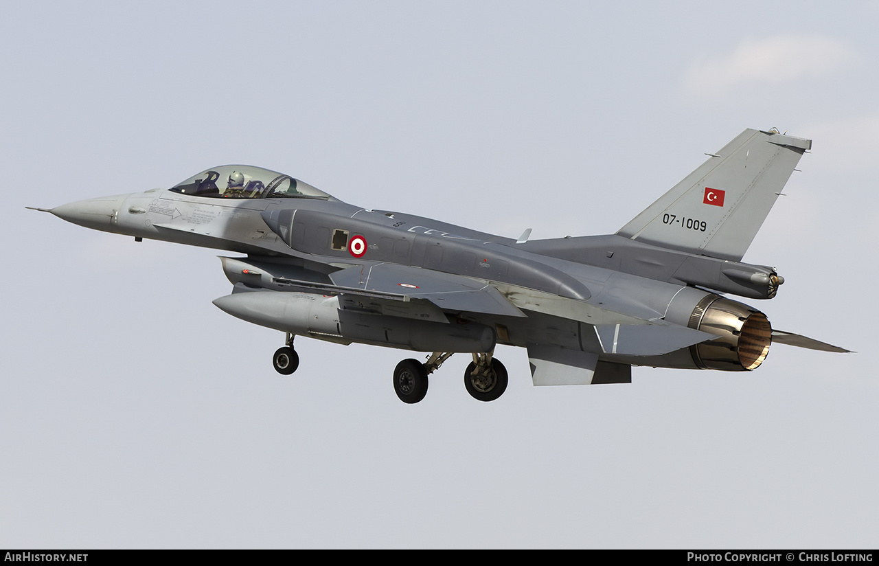 Aircraft Photo of 07-1009 | Lockheed Martin F-16C Fighting Falcon | Turkey - Air Force | AirHistory.net #530229