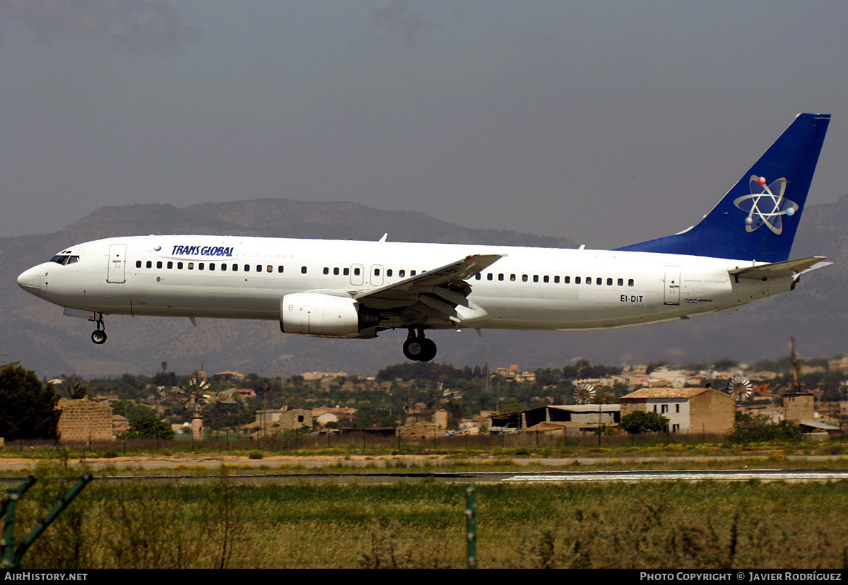 Aircraft Photo of EI-DIT | Boeing 737-86N | Trans Global Vacations | AirHistory.net #530250