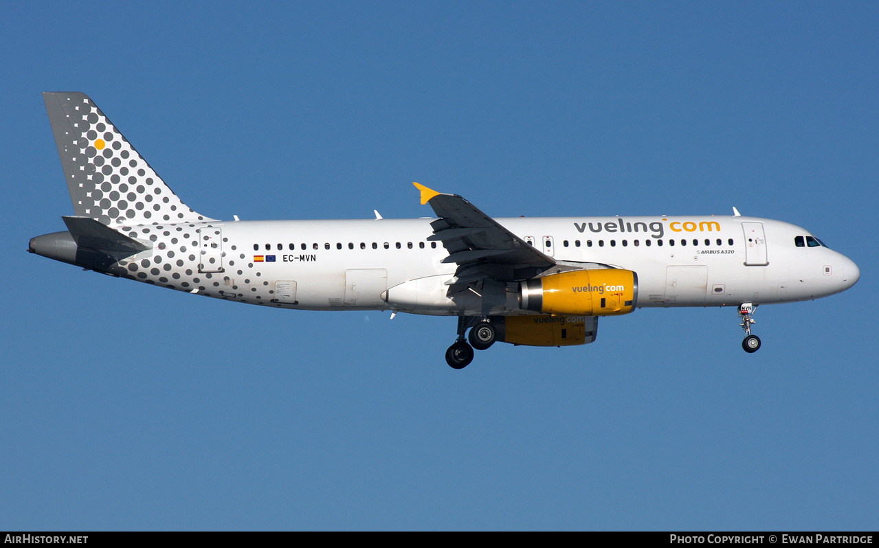 Aircraft Photo of EC-MVN | Airbus A320-232 | Vueling Airlines | AirHistory.net #530301