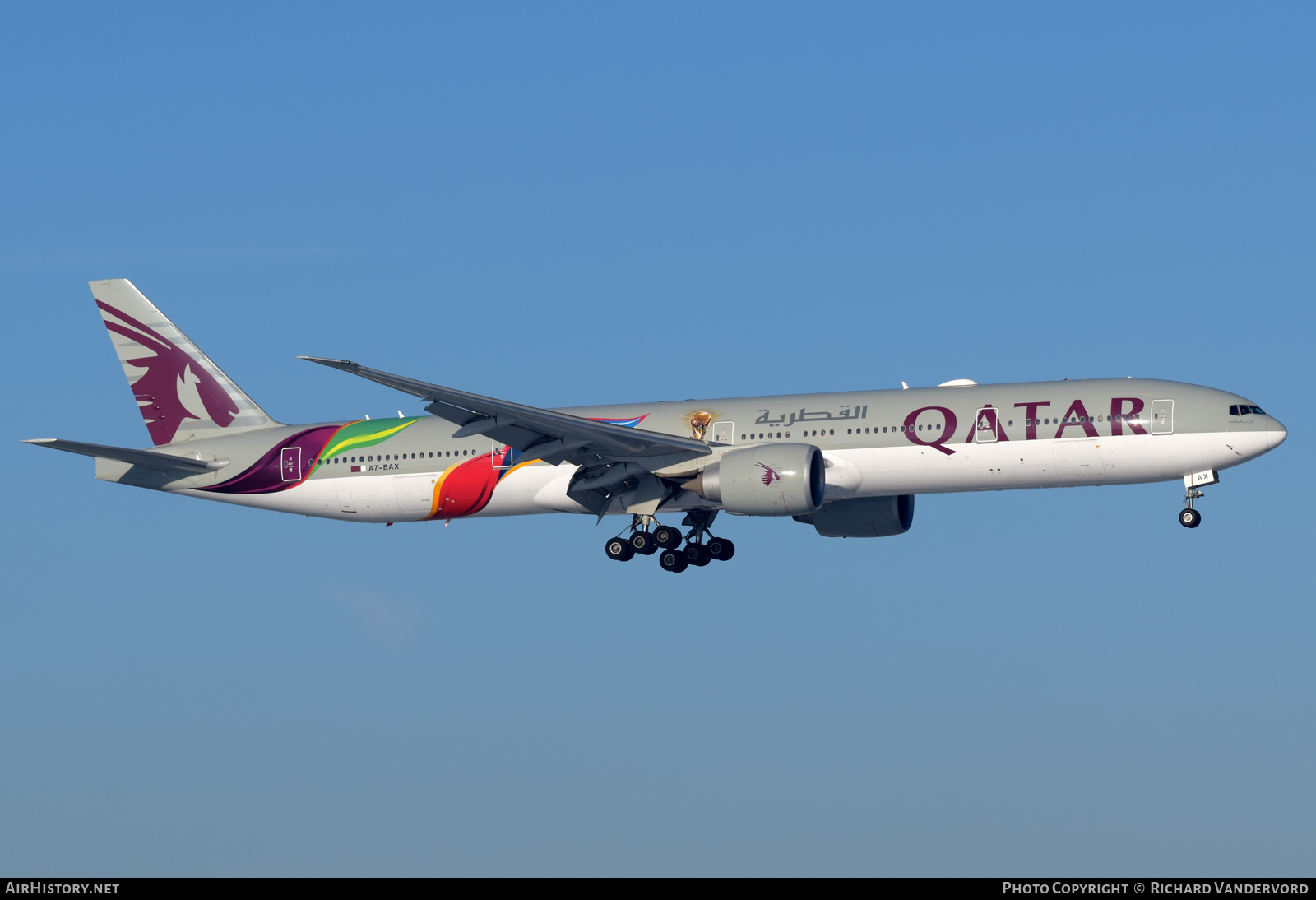 Aircraft Photo of A7-BAX | Boeing 777-3DZ/ER | Qatar Airways | AirHistory.net #530380
