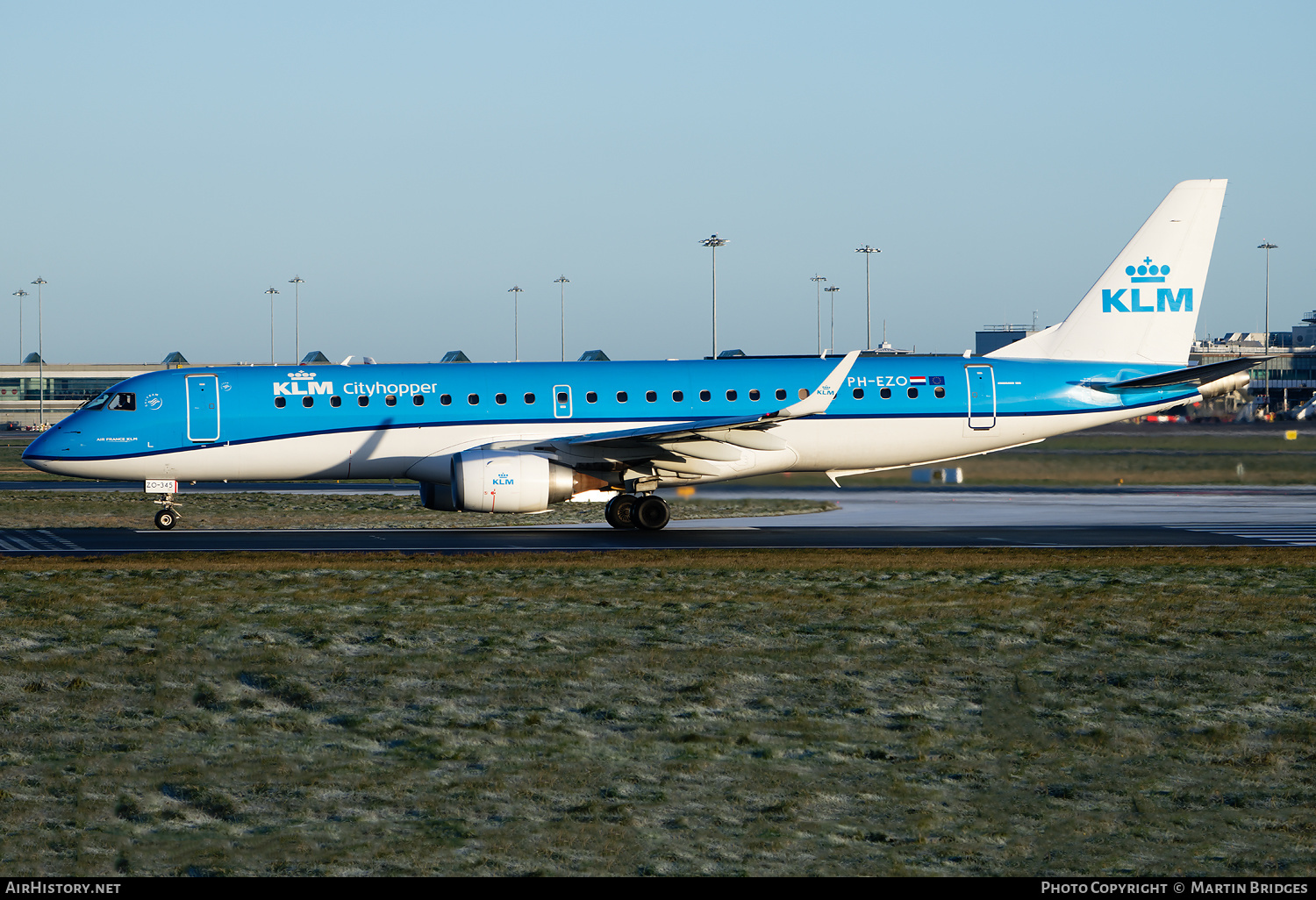 Aircraft Photo of PH-EZO | Embraer 190STD (ERJ-190-100STD) | KLM Cityhopper | AirHistory.net #530390