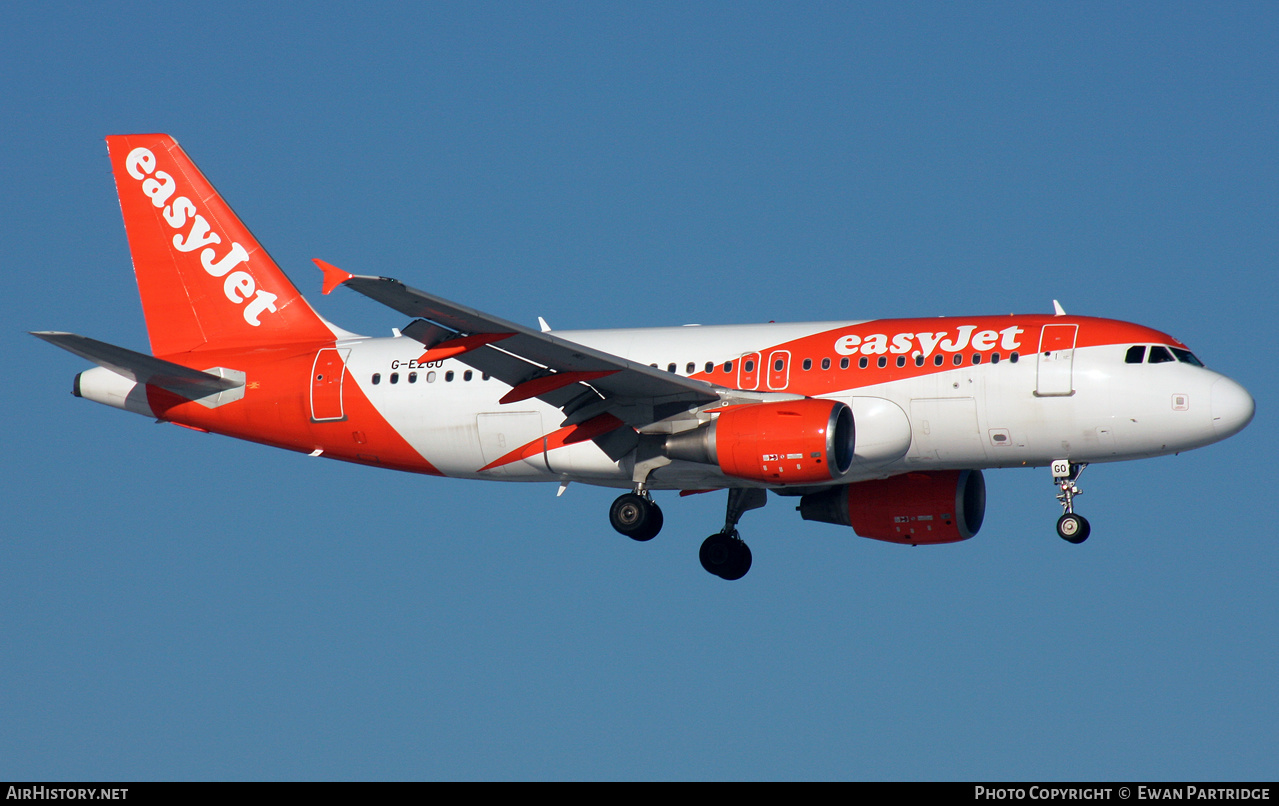 Aircraft Photo of G-EZGO | Airbus A319-111 | EasyJet | AirHistory.net #530392