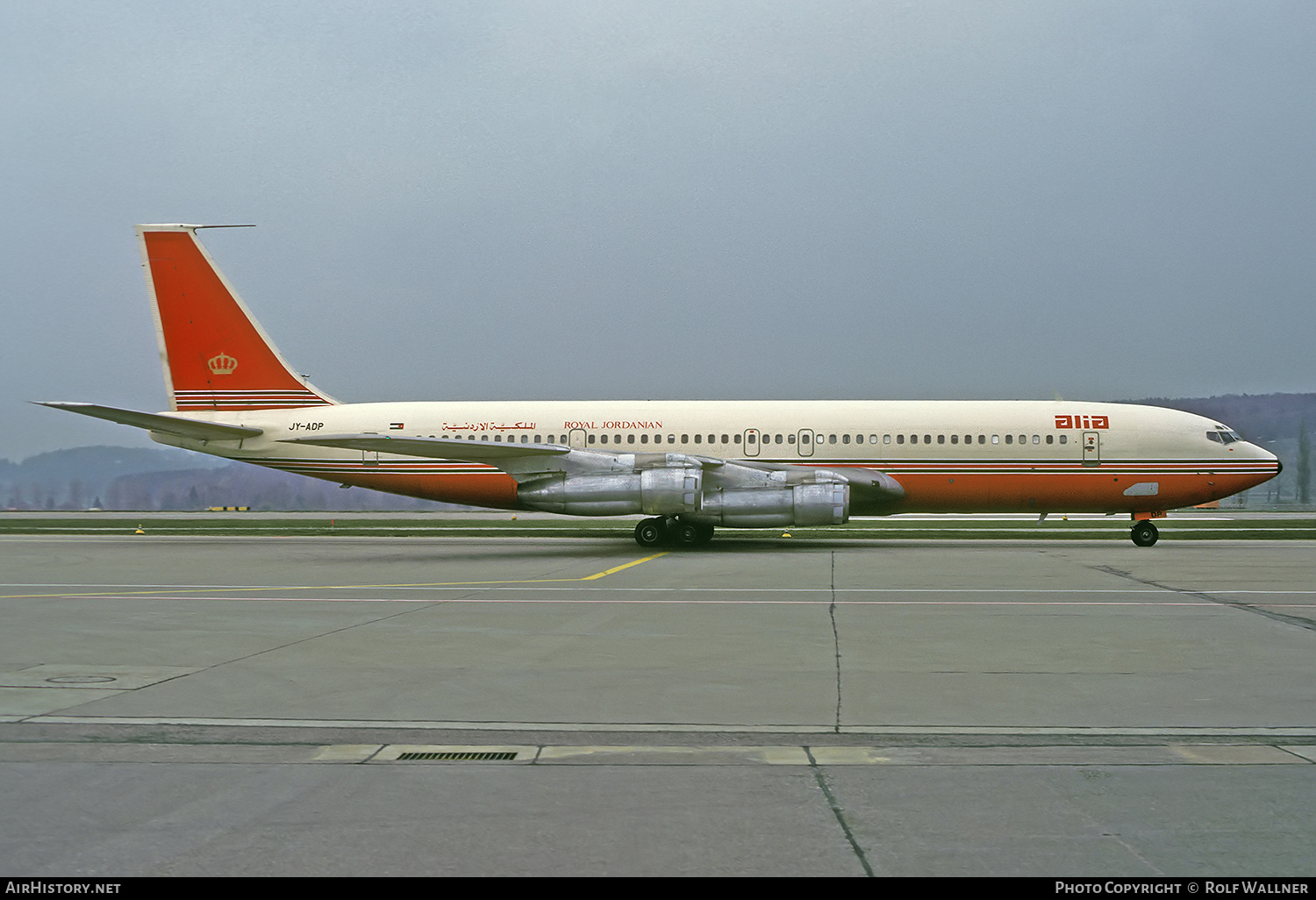 Aircraft Photo of JY-ADP | Boeing 707-3D3C | Alia - The Royal Jordanian Airline | AirHistory.net #530404