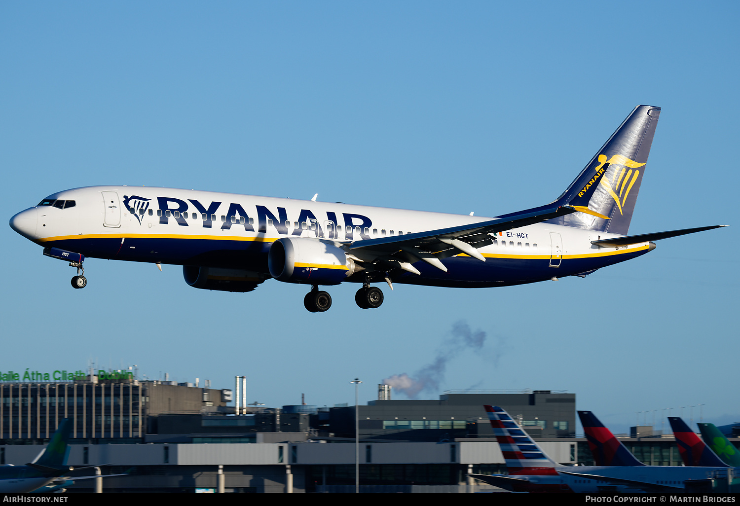 Aircraft Photo of EI-HGT | Boeing 737-8200 Max 200 | Ryanair | AirHistory.net #530429