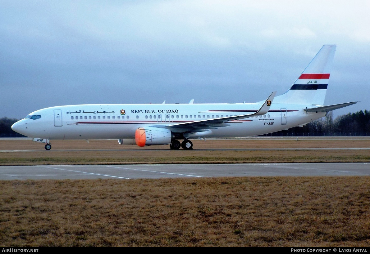 Aircraft Photo of YI-ASF | Boeing 737-81Z | Iraq Government | AirHistory.net #530437