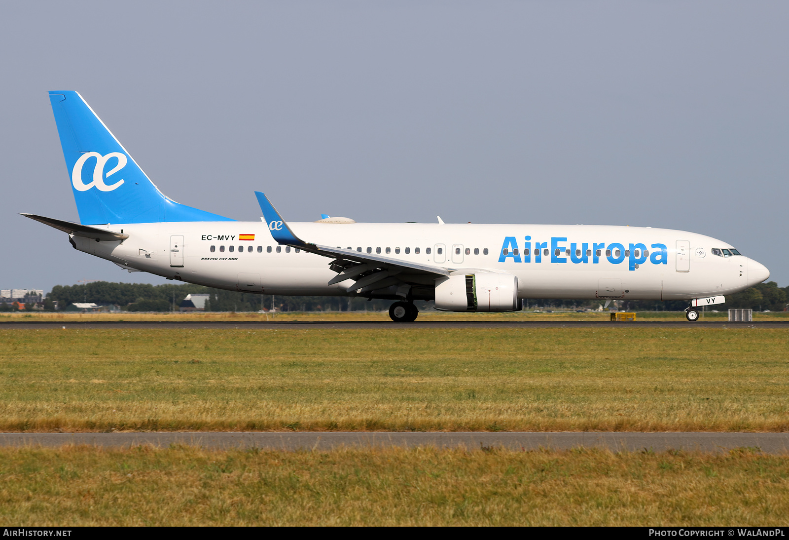 Aircraft Photo of EC-MVY | Boeing 737-800 | Air Europa | AirHistory.net #530456