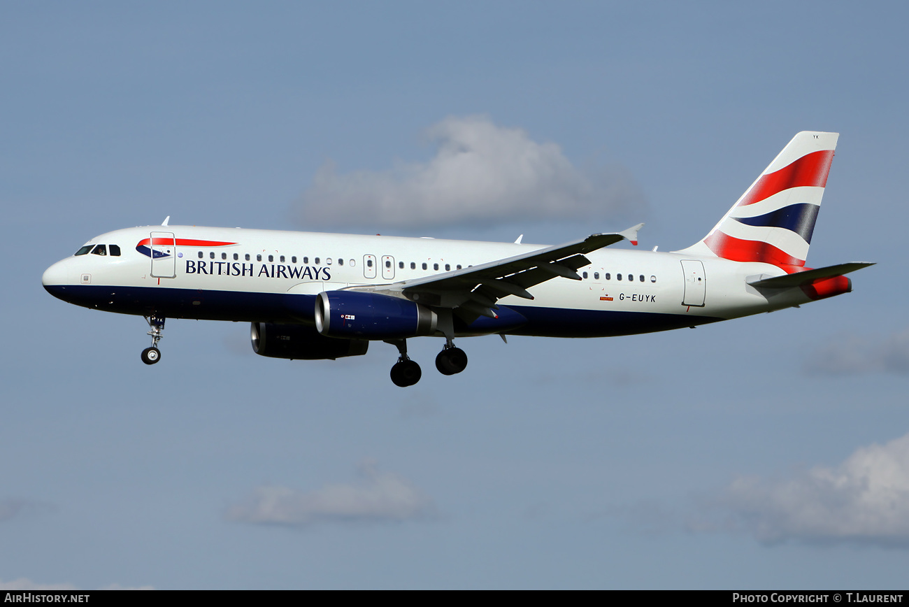 Aircraft Photo of G-EUYK | Airbus A320-232 | British Airways | AirHistory.net #530552