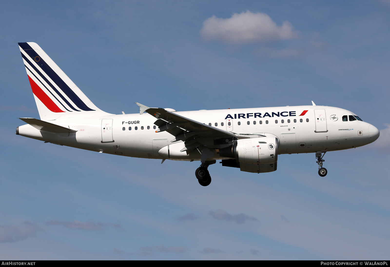 Aircraft Photo of F-GUGR | Airbus A318-111 | Air France | AirHistory.net #530639