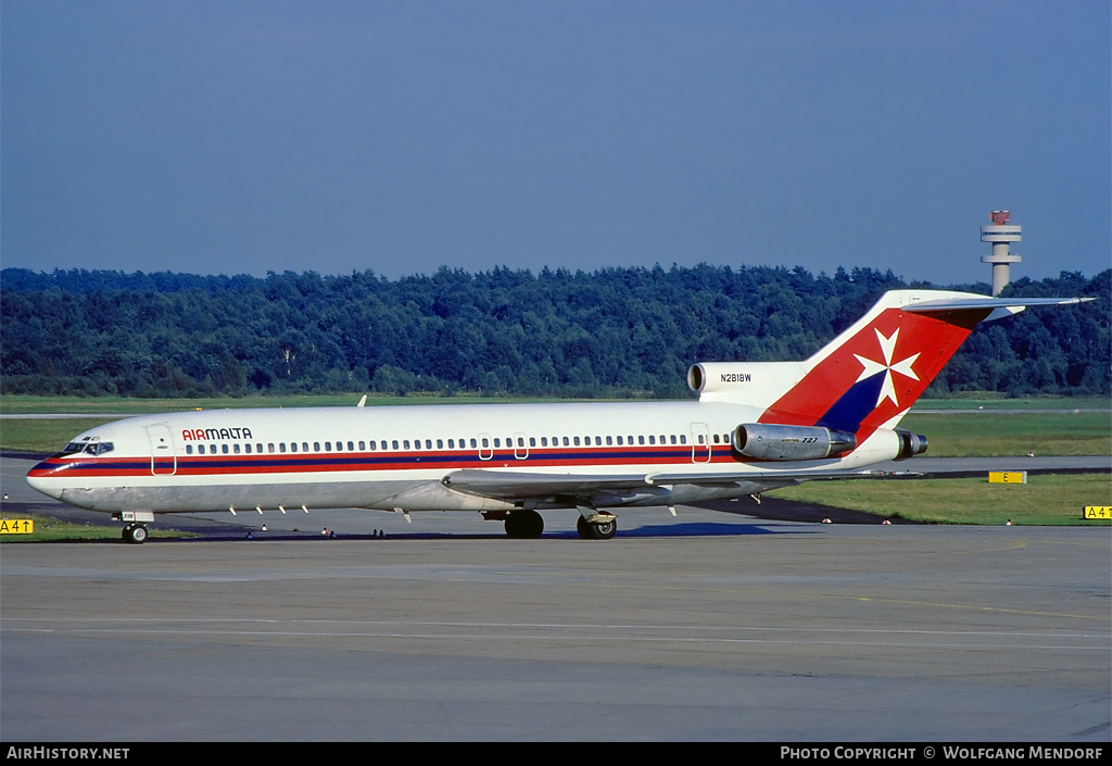 Aircraft Photo of N2818W | Boeing 727-247/Adv | Air Malta | AirHistory.net #530641