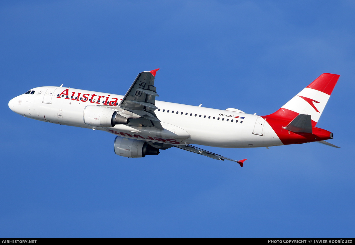 Aircraft Photo of OE-LBU | Airbus A320-214 | Austrian Airlines | AirHistory.net #530648
