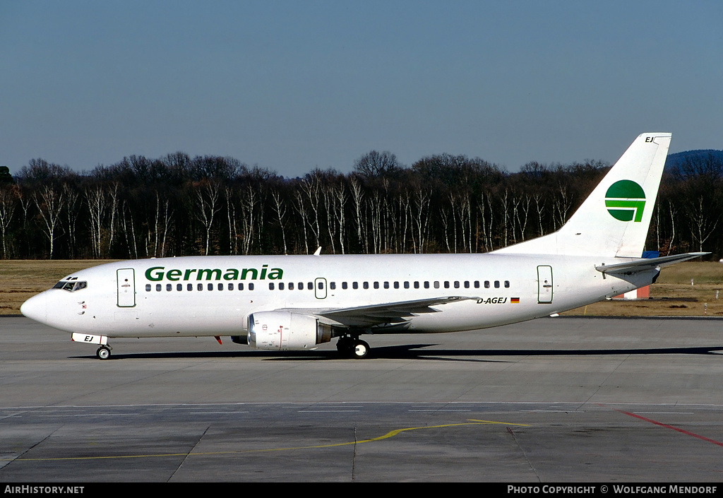 Aircraft Photo of D-AGEJ | Boeing 737-3L9 | Germania | AirHistory.net #530656