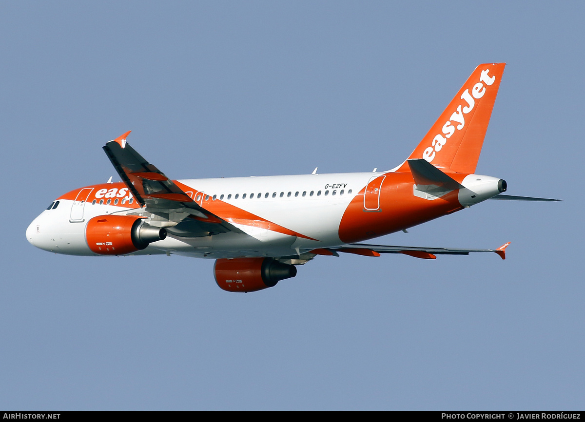 Aircraft Photo of G-EZFV | Airbus A319-111 | EasyJet | AirHistory.net #530663