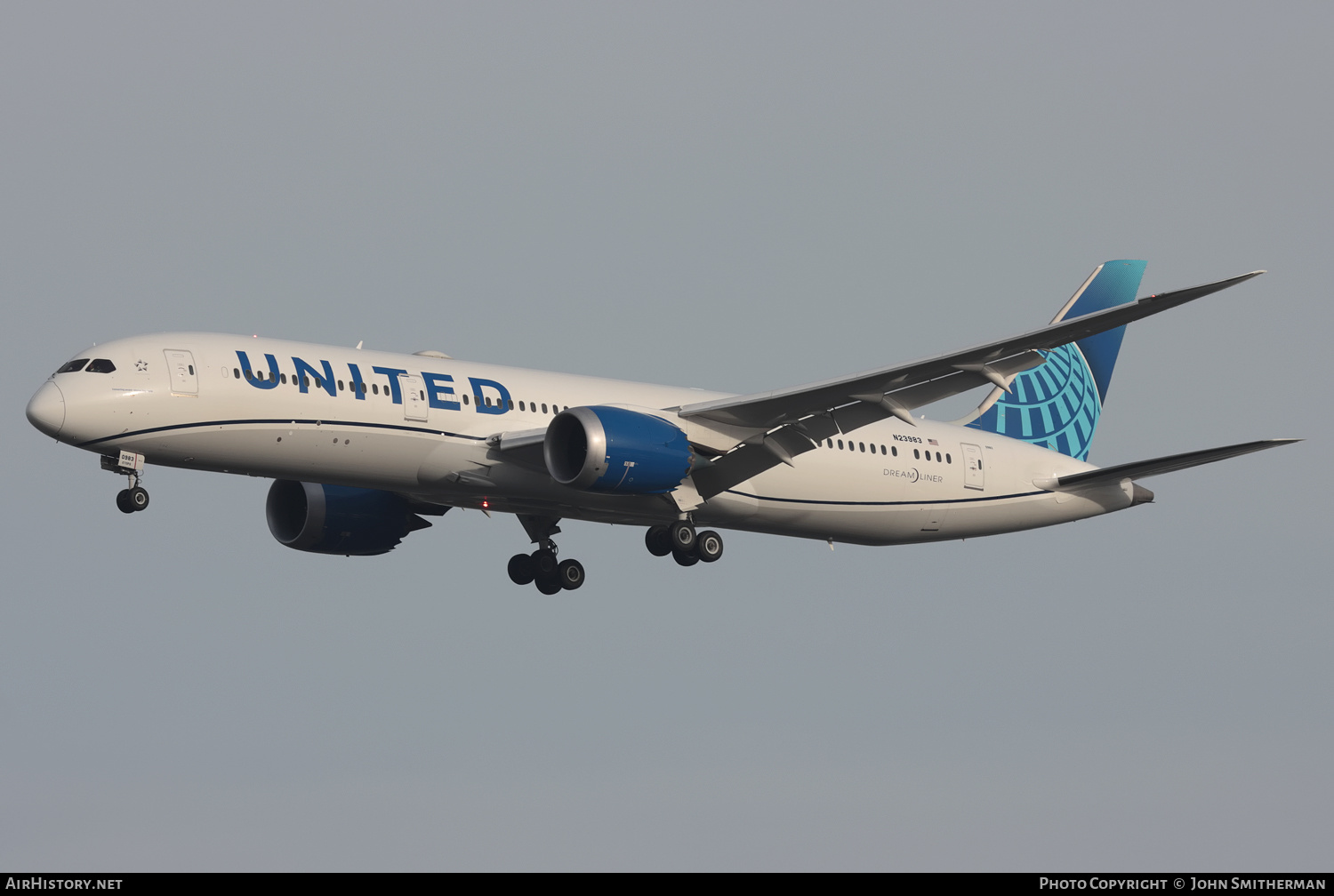 Aircraft Photo of N23983 | Boeing 787-9 Dreamliner | United Airlines | AirHistory.net #530712