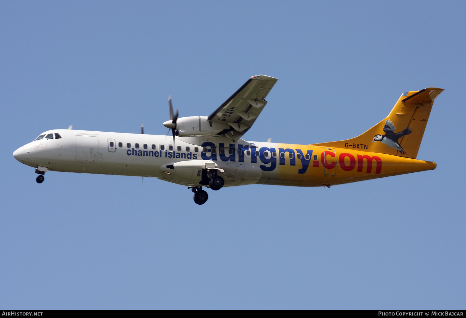 Aircraft Photo of G-BXTN | ATR ATR-72-202 | Aurigny Air Services | AirHistory.net #530723