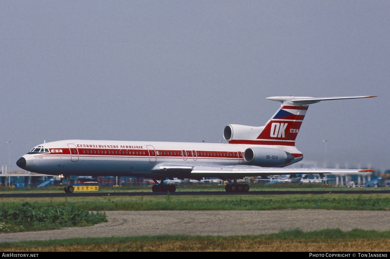 Aircraft Photo of OK-SCA | Tupolev Tu-154M | ČSA - Československé Aerolinie - Czechoslovak Airlines | AirHistory.net #530757