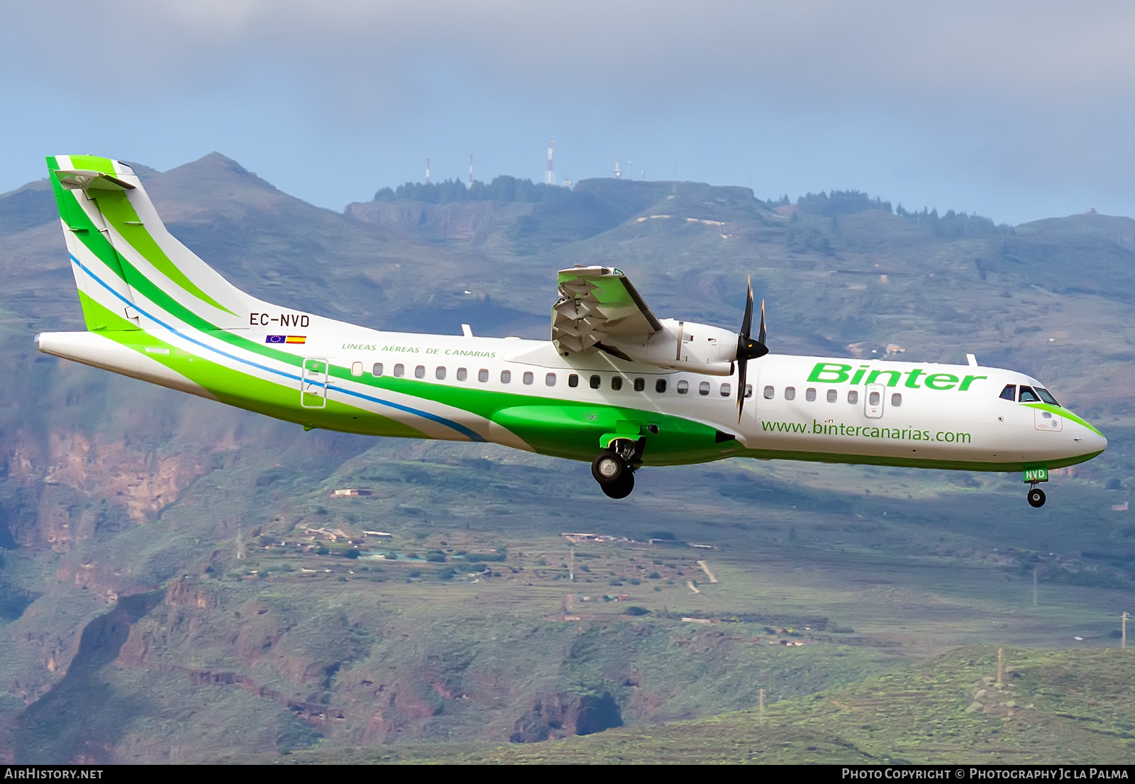 Aircraft Photo of EC-NVD | ATR ATR-72-600 (ATR-72-212A) | Binter Canarias | AirHistory.net #530761