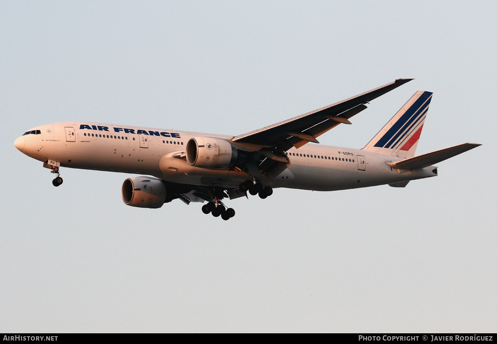 Aircraft Photo of F-GSPO | Boeing 777-228/ER | Air France | AirHistory.net #530937