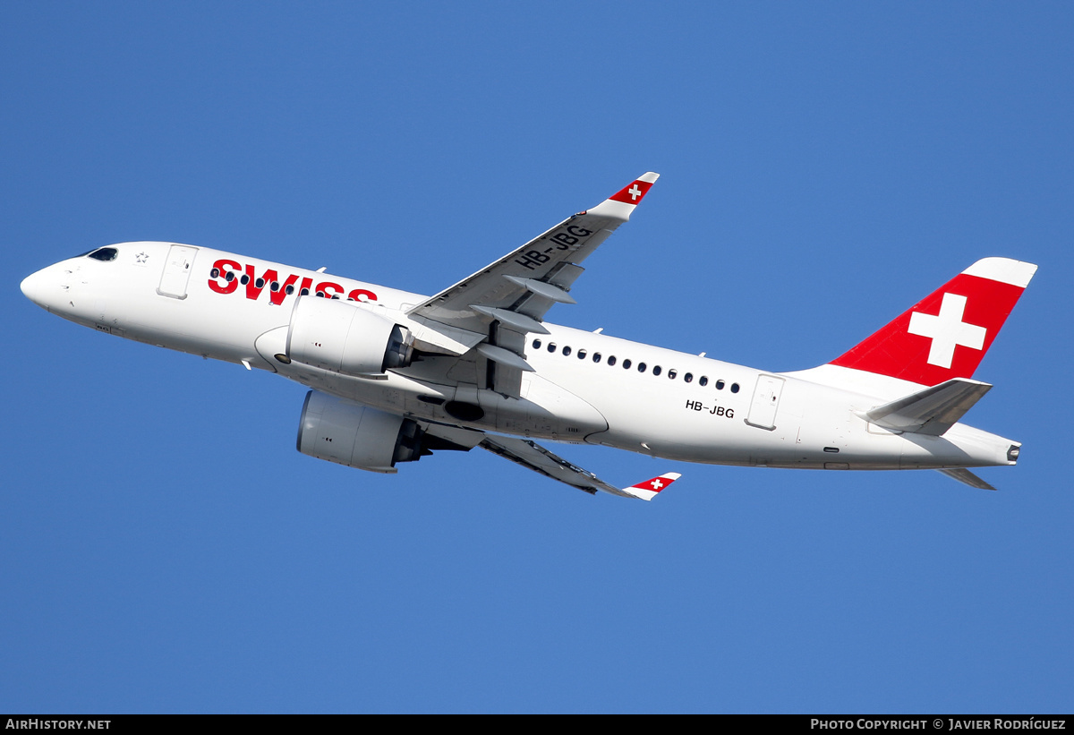 Aircraft Photo of HB-JBG | Bombardier CSeries CS100 (BD-500-1A10) | Swiss International Air Lines | AirHistory.net #530941