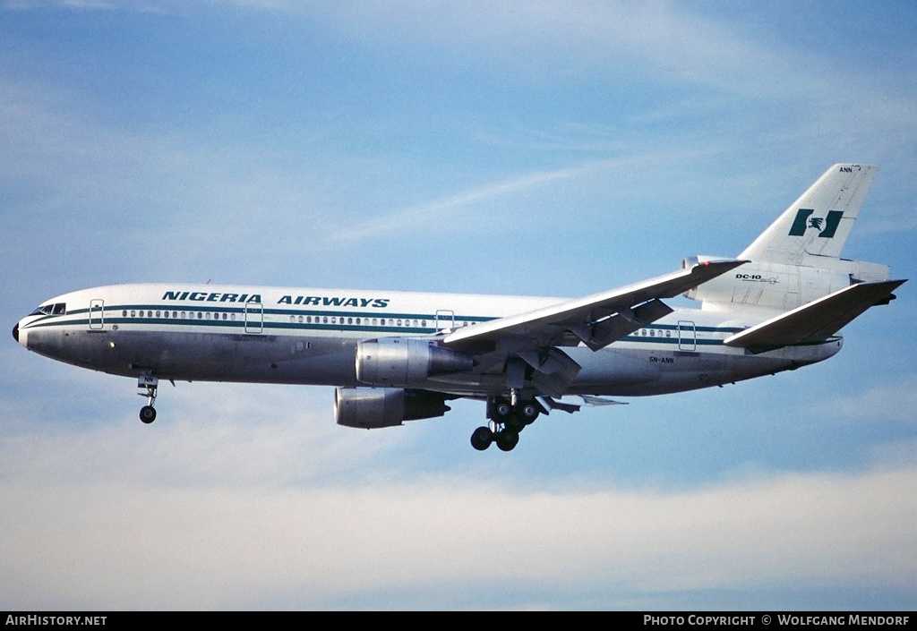 Aircraft Photo of 5N-ANN | McDonnell Douglas DC-10-30 | Nigeria Airways | AirHistory.net #531002