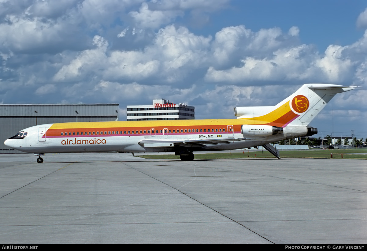Aircraft Photo of 6Y-JMC | Boeing 727-2J0/Adv | Air Jamaica | AirHistory.net #531014