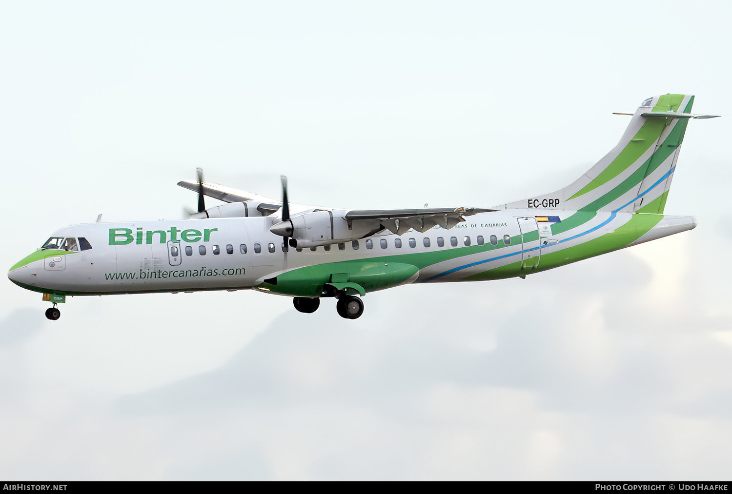 Aircraft Photo of EC-GRP | ATR ATR-72-202 | Binter Canarias | AirHistory.net #531112