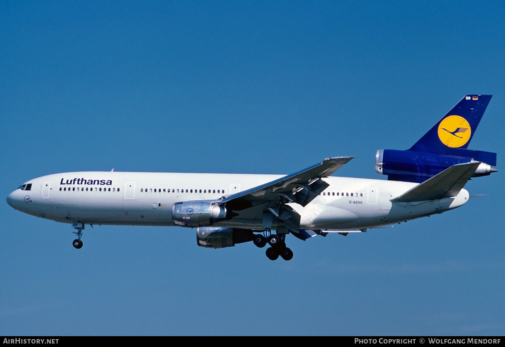 Aircraft Photo of D-ADSO | McDonnell Douglas DC-10-30 | Lufthansa | AirHistory.net #531120