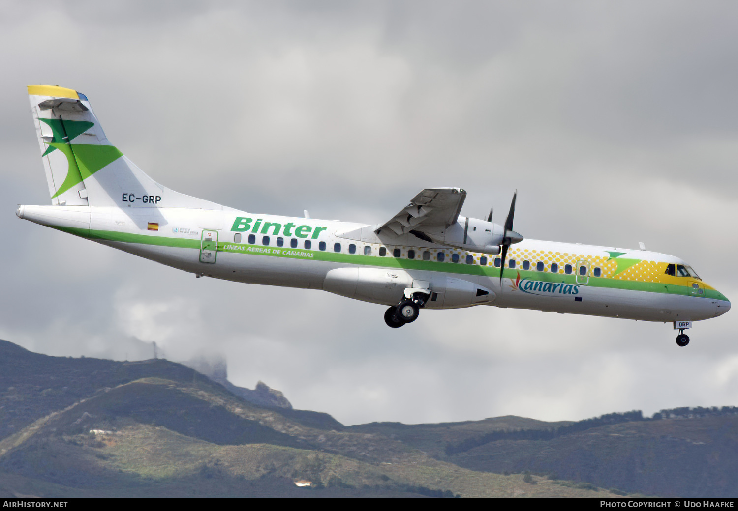 Aircraft Photo of EC-GRP | ATR ATR-72-202 | Binter Canarias | AirHistory.net #531121